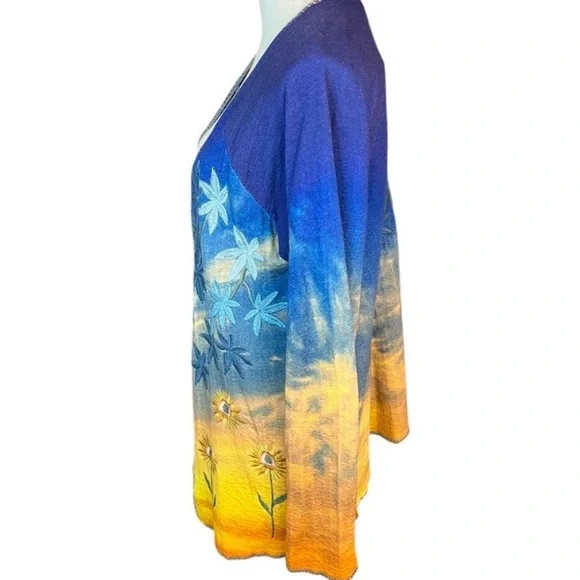 Johnny Was Sunflower sweater ultra RARE NWT - Picture 6 of 12